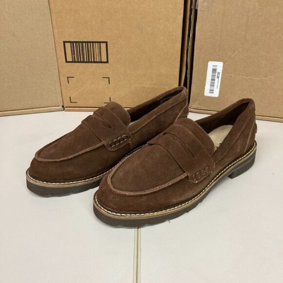 Anne Klein loafers - brown suede - size 6 - Picture 1 of 6